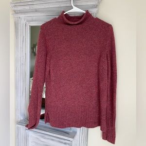 Maroon Madewell Mock Neck Sweater